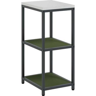 vidaXL Estante De Almacenamiento De Cocina Verde Oliva Acero Vidaxl