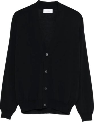 Lardini V-neck wool cardigan - Blue
