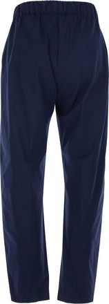 Semicouture Womens Pants Buddy Stretch Cotton Blue Trousers