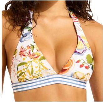 Seafolly Riviera Coast Reversible Multifit Tri Bikini-Top f&uuml;r Damen | orange