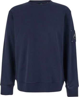 Moose Knuckles Sweatshirts, male, Blue, Size: XL Hartsfield Crewneck Sweatshirt