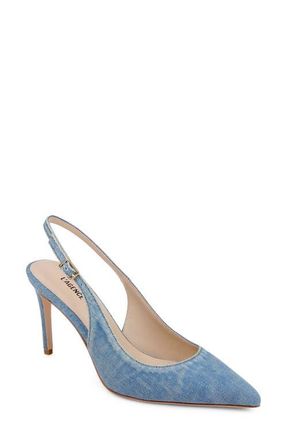 L'agence Vichy Slingback Pump in Blue Denim at Nordstrom, Size 8.5