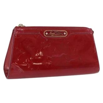 Louis Vuitton Pre-owned Clutches, female, Red, Size: ONE SIZE Pre-owned Vintage Patent Leather Pouch