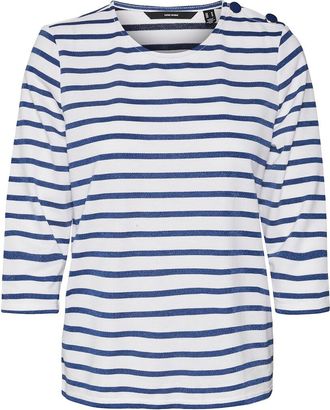 Vero Moda Sweater met 3/4 mouwen, glanzende strepen