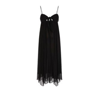 Twinset Midi Dresses, female, Black, Size: XS Long Dress