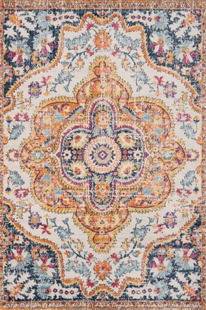 Kukoon Bright Multicolour Traditional Medallion Living Area Rug | Size: 200 cm x 290 cm