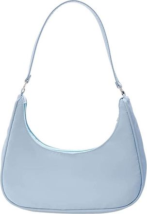 Generic Cute Tote Handbag Purse for Women Small Nylon Shoulder Bag Clutch Purse Handbags for Women Shoulder Bags, Blue