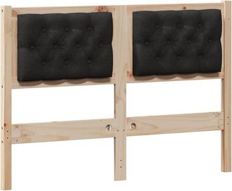 vidaXL Headboard Other Brown and black 120 cm Solid pine wood vidaXL