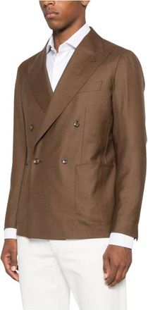 Tagliatore Mens Clothing Outerwear Brown Aw25