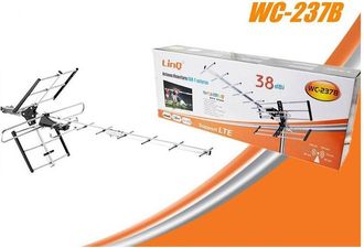 Trade Shop Trade Shop - Antenna Tv Uhf Dvb-t Dvb-t2 Digitale Esterno Amplificata Hdtv Lte 38dbi Wc-237b