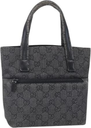 Gucci Pre-owned Mini Bags, female, Black, Size: ONE SIZE Pre-owned Canvas Mini Bag