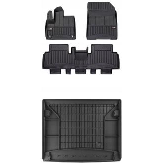 OEM Set 3d Alfombrillas Y Alfombrilla Maletero Fiat E-doblo Desde 2022 2/3 1/3