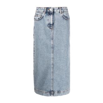 Moschino Dames, Rokken, Blauw, Maat: XS Denim