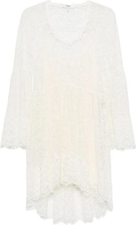 Chlo&eacute; Lace Bell-sleeve Mini Dress