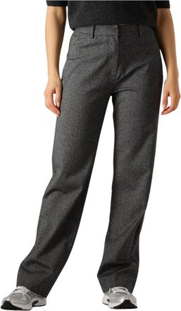 Envii Grijze Broek voor Stijlvol Comfort - Dames - Wijde Broeken - Grijs - XS - Broeken