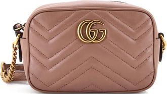 Gucci GG Marmont Shoulder Bag Matelasse Leather Mini crossbody bag - Beige