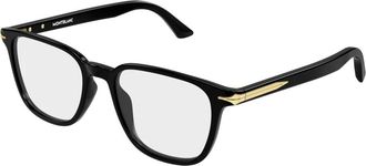 Montblanc Mb 0517O Optisch Montuur - Heren - Brillen - Zwart - 52 MM - Accessoires