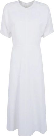 Victoria Beckham Midi Kleedjes - Dames - Casual kleedjes - Wit - M - Kleedjes
