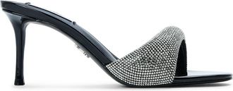 Steve Madden Womens Sarasota R in Black/Silver - Size UK 3