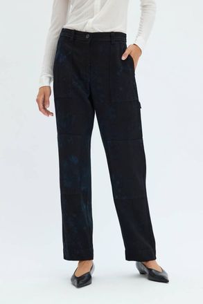 Raquel Allegra Work Pant In Dark Indigo