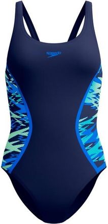 Speedo Hyperboom Splice Muscleback One Piece Badeanzug f&uuml;r Damen | blau