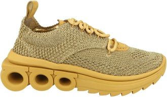 Ferragamo Nima Knit Low-Top Sneakers