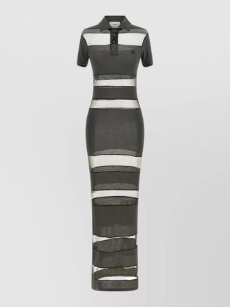 Coperni striped sheer maxi dress