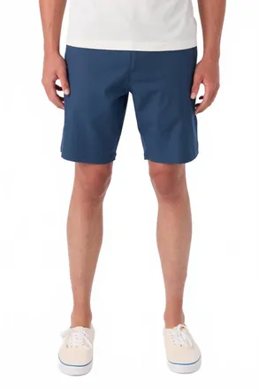 O'Neill Reserve Light Check Hybrid Shorts In Navy