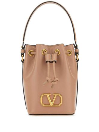 Valentino Garavani VLogo Signature bucket-tas - Beige