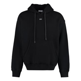 Off-white Hoodies, male, Black, Size: M Hooded sweatshirt