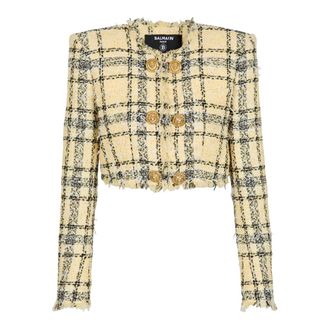 Balmain Mujer, Chaquetas, Amarillo, Talla: 2XS