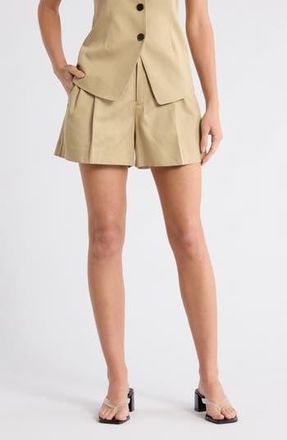 Madewell The Harlow Shorts in Drapey Twill in Heritage Khaki at Nordstrom Rack, Size 16