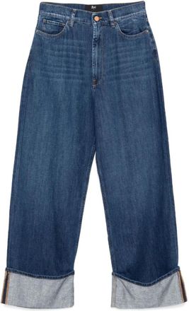 3x1 Wijde Pijp Indigo Blauwe Skater Jeans - Dames - Loose Fit Jeans - Blauw - W28 - Katoen - Jeans