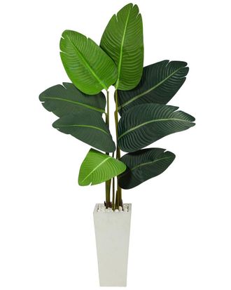 Nearly Natural 4.5Ft Travelers Palm Artificial Tree In Planter