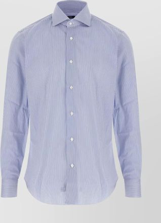 Barba striped pattern long sleeves shirt