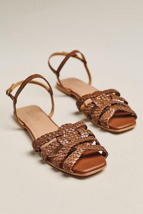 Silent D Dessma Woven Ankle-Strap Sandals