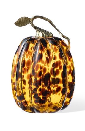 Glitzhome Fall Multi-Style Short Glass Pumpkins in Black at Nordstrom, Size Medium