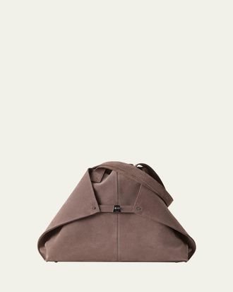 Akris Ai Medium Suede Tote Bag