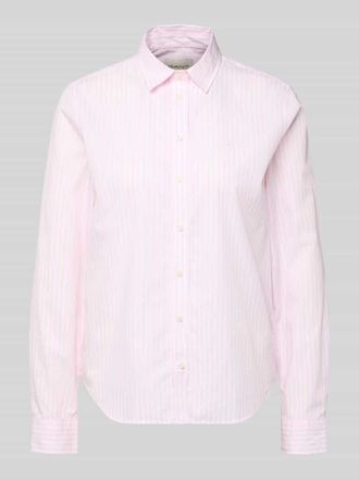 GANT Hemdbluse aus Baumwolle mit Streifenmuster in Hellrosa, Größe 34