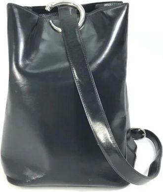 Cartier Tweedehands leren schoudertassen - Dames - Vintage Schoudertas - Zwart - ONE Size - Leer - Vintage