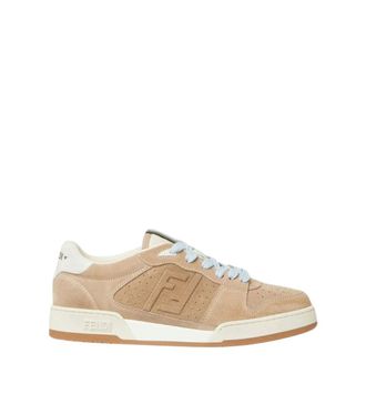 Fendi Beige Logo FF Sneakers