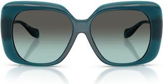 Versace 57mm Square Sunglasses in Blue /Green Gradient at Nordstrom