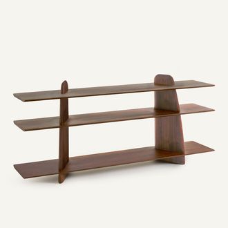 AM.PM Lage boekenkast in massief notenhout, groot model, ILOSS