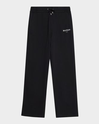 Balmain Men & apos;s Jersey Capsule Relaxed-Fit Jersey Joggers