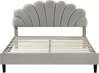 Habitat et Jardin Cama manon De Terciopelo - 160 X 200 Cm - Gris