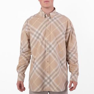 Burberry Vintage Check Pattern Cotton Shirt, Size XX-Large