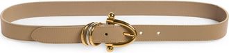 Chlo&eacute; Bracelet Leather Belt in Boyish Brown at Nordstrom