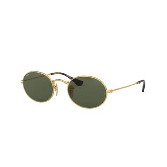 Ray-Ban Ovale Metalen Zonnebril - unisex - Zonnebrillen - Geel - 54 MM - Accessoires