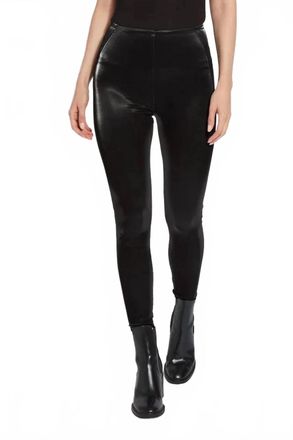 Lyss&eacute; Matilda Patent Foil Leggings In Black Mirror