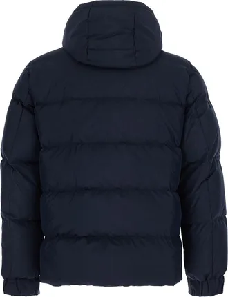 H&egrave;SKIMO Quilted Technical Fabric Down Jacket - Navy
